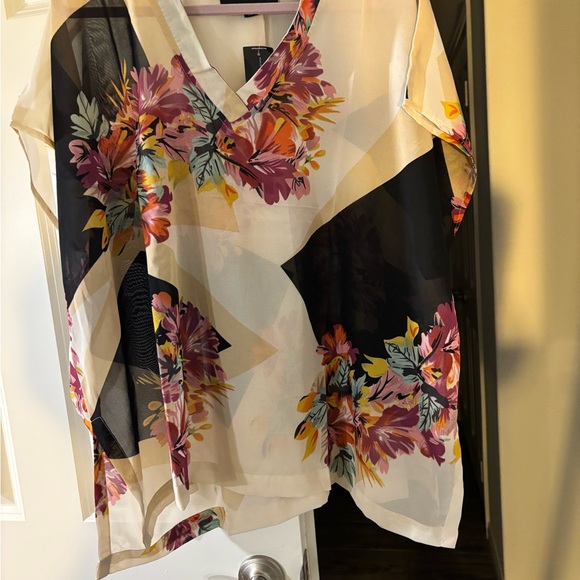 Floral Print Women's Top - Multicolor - Picture 2 of 7